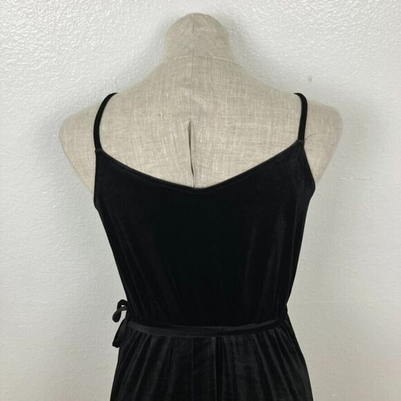 Who What Wear Velvet Wrap Dress Size S Sleeveless Witchy Gothic Romantic - Picture 7 of 10